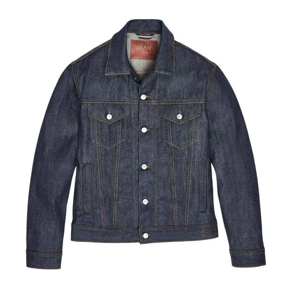 Vintage Jean Shop Jacket Selvedge Denim Trucker NYC - Picture 2 of 16